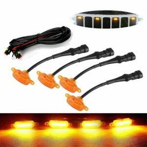 Lente amarilla ámbar LED parrilla delantera luces de circulación lámparas para Ford F-150 Raptor - Imagen 1 de 8