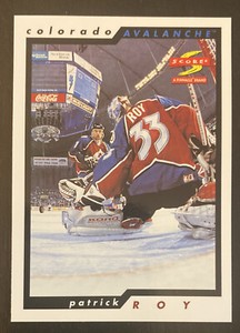 1996 Pinnacle Score Base #1 Patrick Roy Colorado Avalanche