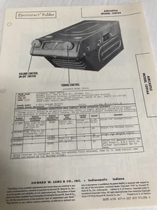 1949 SAMS PHOTOFACT Manual AIRCASTLE  MODEL 139144, Schematic Radio - Picture 1 of 3