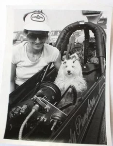 Shirley Cha Cha Muldowney Dog Raceway Park NHRA Racer Original Newspaper Photo - Picture 1 of 1