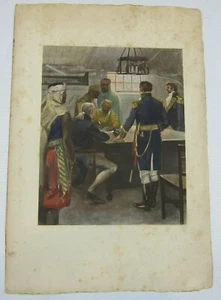 Antique 1894 Print Commandant & Warrant Officers, 1805 Hugh Witter Ditzler RARE - Picture 1 of 12