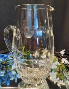 Quality Cut Crystal Contemporary Water Pitcher Vista Alegre - Picture 1 of 18