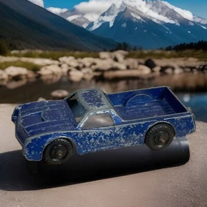 1960s Midge Toy El Camino El Rancho Blue Truck Car Diecast Rockford IL USA Vtg - Picture 1 of 15