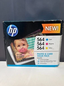 HP 564 Farbtinte 3er-Pack EXP 2016 Foto & Umschlag Vorteilspack versiegelt neu aus altem Lagerbestand - Bild 1 von 4