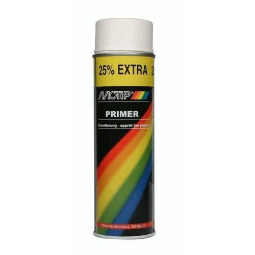 MOTIP PRIMER  WHITE SPRAY PAINT 500ML - M04056 - Image 1 of 1