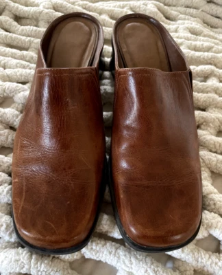 WOMENS NATURALIZER BROWN CLOG MULE SHOES SIZE 9 - Image 1 of 4