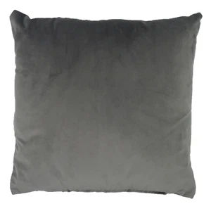 Cubierta de cojín de terciopelo Opulence o relleno de acero gris 50 cm x 50 cm (20") - Imagen 1 de 3