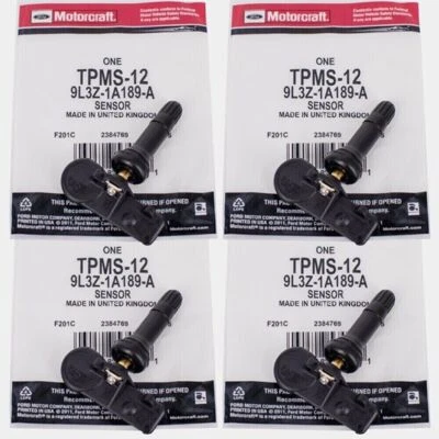GENUINE 4PCS TPMS Tire Pressure Monitoring Sensor for 9L3Z1A189A FORD LINCOLN Foto 1 de 4