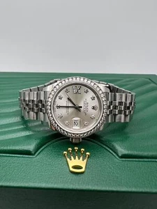Rolex Datejust 28mm 279384RBR Diamond Bezel Silver Star Roman Dial Box Papers - Picture 1 of 11