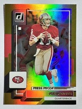 HOF JOE MONTANA 49ers 2022 Donruss GOLD HOLO PRESS PROOF PREMIUM STOCK Card #23