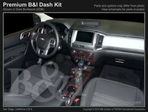 DASH TRIM FOR FORD RANGER FITS 2019-2023 2WD W/NAVIGATION ( LARGE KIT) - Foto 1 di 7