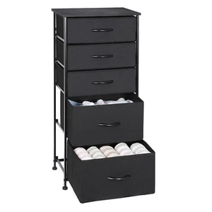 5 Drawer Fabric Dresser Storage Tower Organizer Unit for Bedroom Entryway - Picture 1 of 22
