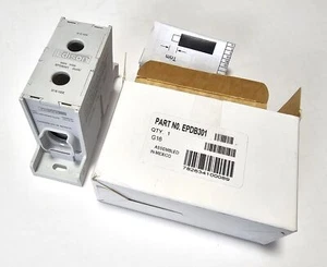Edison EPDB301 350Kgmil - Bloque de distribución de energía 6AWG 600V 310A - Nuevo - Imagen 1 de 5