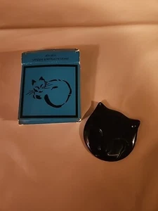 Vintage Avon Kompact Kitten  Black Cat Mirror N5311 - Picture 1 of 5