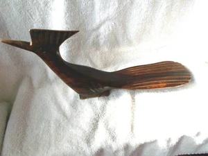 Vintage-Mid Century LARGE Ironwood Road Runner Bird Figurine Folk Art ~Carved - Bild 1 von 4
