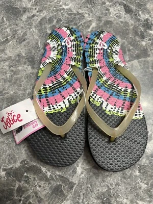 Chanclas Justice que cambian de color al sol niñas niñas talla 2/3 nuevas con etiquetas Foto 1 de 4