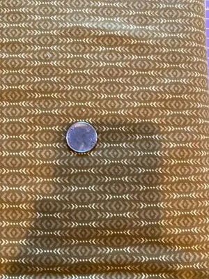 Pathways By Kaye England Cotton Fabric Wilmington Brown Stripe - Image 1 of 3