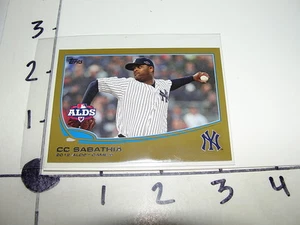 C C Sabathia / 2013 TOPPS #283 Mini Gold SP/62 - New York Yankees Pitcher - Picture 1 of 2