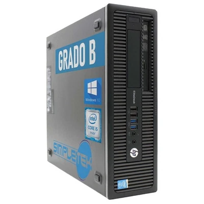 Hp Elitedesk 800 G1 I5 4gb 120gb Win 10 Pro Computer Fisso Deskto Ricondizionato - Immagine 1 di 4