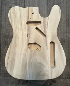 Guitarra eléctrica de madera sin terminar cuerpo hágalo usted mismo - Imagen 1 de 2