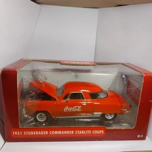Johnny Lightning 1951 Studebaker Commander Starlite - Red - 1:24 Coca-Cola - Picture 1 of 6