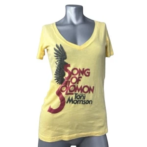 Song Of Solomon T-Shirt Toni Morrison gelb rot V-Ausschnitt Medium Baumwolle Grafik - Bild 1 von 9