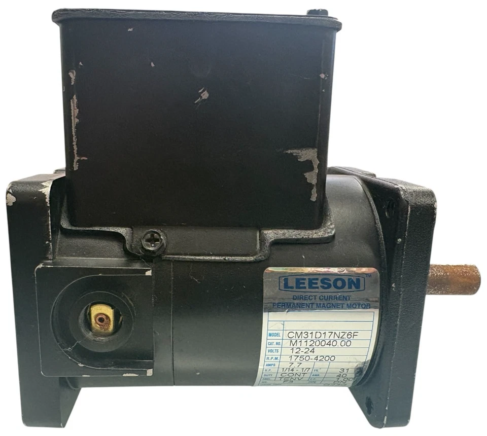Motor de imán permanente de corriente continua Leeson Electric CM31D17NZ6F 12-24 V Foto 1 de 4