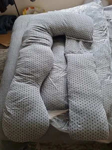 U Shape Maternity Pregnancy Pillow Full Body Support Nursing Grey RRP £49.99 - Picture 1 of 3