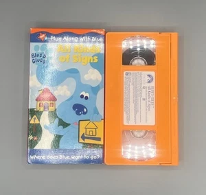 Blues Clues All Kinds of Signs VHS 2001 Nick Jr. Sign Language ASL Marlee Marlin - Foto 1 di 2
