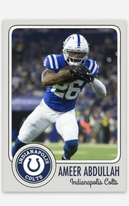 Ameer Abdullah  Novelty Football Card! Indianapolis Colts - Picture 1 of 1