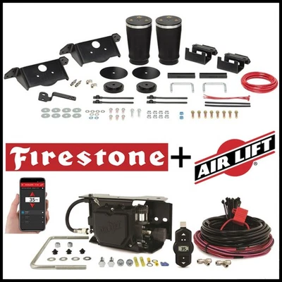 Kit de compresor de resorte de aire trasero y elevación de aire Firestone 1999-06 Silverado 1500 Foto 1 de 4