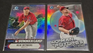 (2) REID DETMERS 2021 Bowman Chrome SummerCamp SC-11 40 Man Futures FMF-9 ANGELS - Picture 1 of 1
