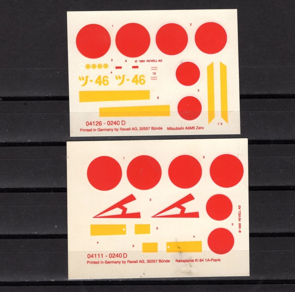 Calcomanías de avión aviones 1:72 Segunda Guerra Mundial aviones Japón Foto 1 de 1