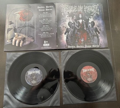 Cradle of Filth Darkly Darkly Venus Aversa black Peaceville vinyl LP record - Image 1 of 2