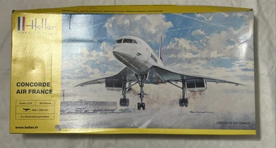 Heller Concorde Air France 1/72 Scale Model Airplane Kit 80469 - Image 1 of 4