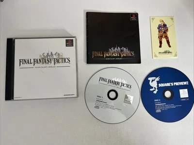 Final Fantasy Tactics + Square Preview PS1 Sony PlayStation NTSC-J JAPAN Game - Image 1 of 4