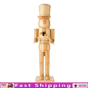 Schiaccianoci Tamburo Legno Decorativo Espositore Natalizio 14,6 Pollici Decorazione Casa Nuovo - Foto 1 di 6