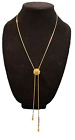 Pendant Slide Urchin Serpentine Chain With Tassels Gold Tone Approximately 32" L