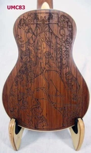 Alulu Solid Mahogany Concert Ukulele Sexy Girl02 pattern NO Case NO Bag UMC83 - Picture 1 of 5