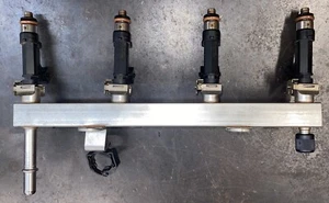 USED CHEVROLET CRUZE SET OF 4 FUEL INJECTOR RAIL OEM 0280151247 - Picture 1 of 3