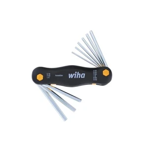 WIHA 35197 9 PIECE FOLDING POCKETSTAR SAE HEX KEY SET - Picture 1 of 4