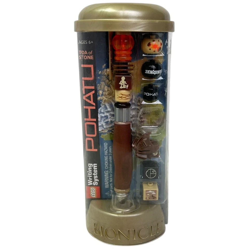 Lego Bionicle Pohatu Toa of Stone Writing System Pen #1705 2001 Rare - Image 1 of 4