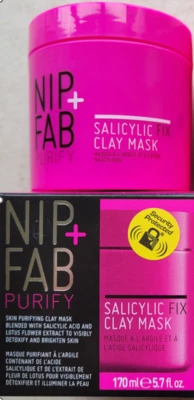 NIP & FAB SKIN PURIFY SALICYLIC FIX CLAY MASK 170ml. VEGAN. BNIB. RRP £19.95 - Image 1 of 4