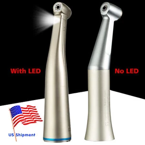 Dental (LED ) Slow low Speed Contra Angle Handpiece Push 1:1 Fit NSK Style - Picture 1 of 34