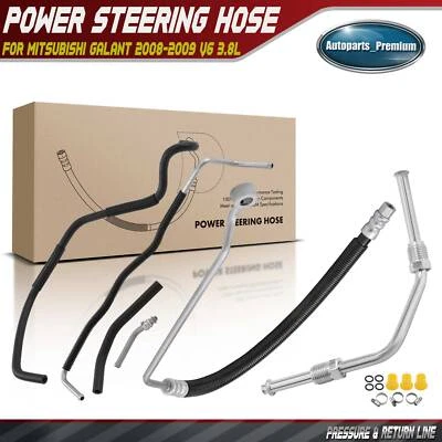 3x Manguera de presión y retorno de dirección asistida para Mitsubishi Galant 2008-2009 V6 3,8 L Foto 1 de 4