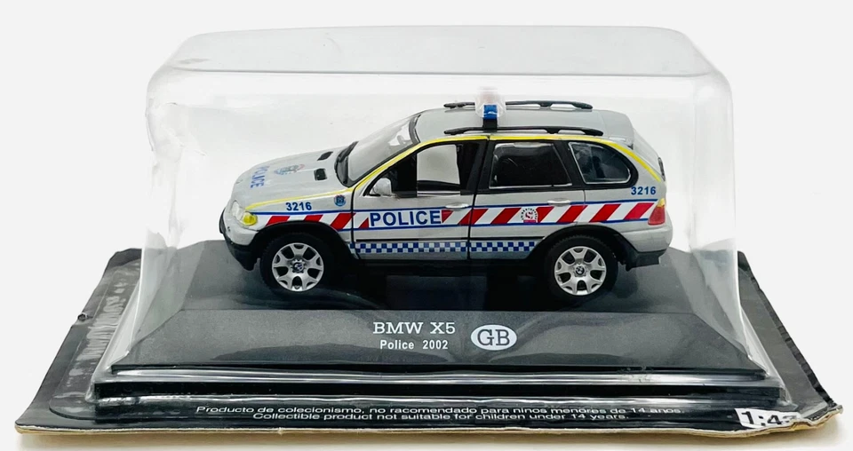 EBOND Modellino BMW X5 Police 2002 - GB - Die Cast - 1:43 - 0574 - Immagine 1 di 1