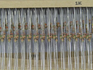 Carbon Film Resistor 4 Band 5% Tolerance 1/8W Power 1k ohm ~ 91k ohms 1.8w Power - Picture 1 of 99