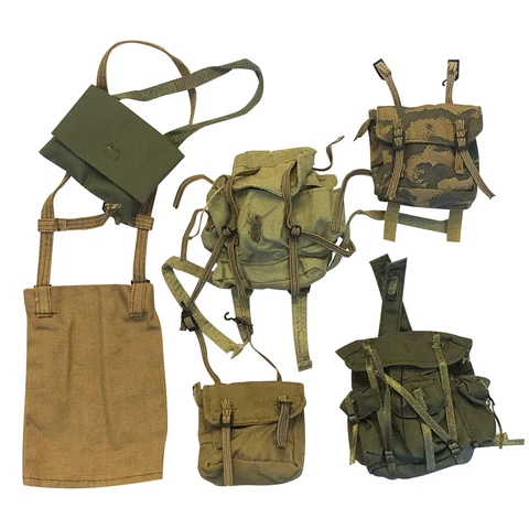 6pcs 1/6 Bagpack For 12" GI JOE Ultimate Soldier Military Figure Accessories BBI Cover
