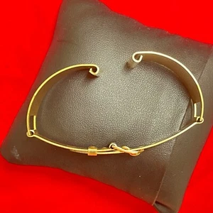 Gemex Captain cinturino orologio vintage da polso anni 30 NOS dorato adatto a 15,5 mm o 16 mm - Foto 1 di 9