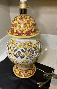 Dip. raro Lámpara de mesa A Mano Franco - Italia - Ravello Arte - Imagen 1 de 12